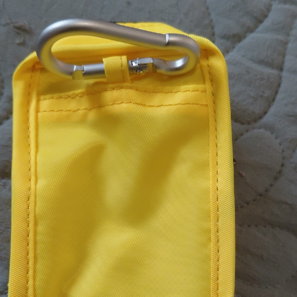 Lug Yellow Bag with Silver Clip